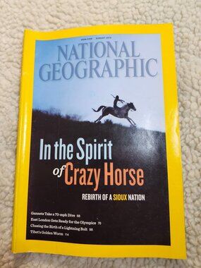National Geographic Aug 2012 In the Spirit of Crazy Horse Magazine Feature